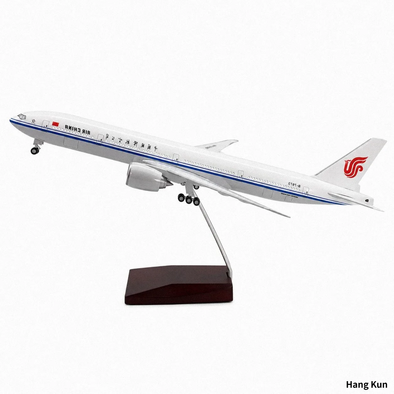 47cm Die-Cast Resin Airplane Model B777 China Airlines 18.5 inches with Stand and Landing Gear—Adult Collector's Gift
