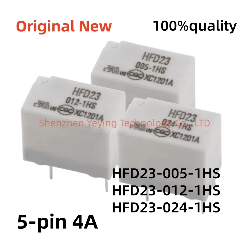 1Pcs/Lot 100% New Hfd23-005-1Hs Hfd23-012-1Hs Hfd23-024-1Hs 5 Pins 4A Per Set, Always Open
