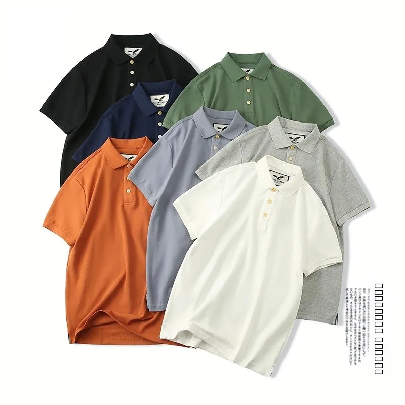 

Новая летняя мужская однотонная рубашка с коротким рукавом и воротником, стандартный крой, модный городской стиль, молодежная одежда, хит продаж в Гонконге, для работы