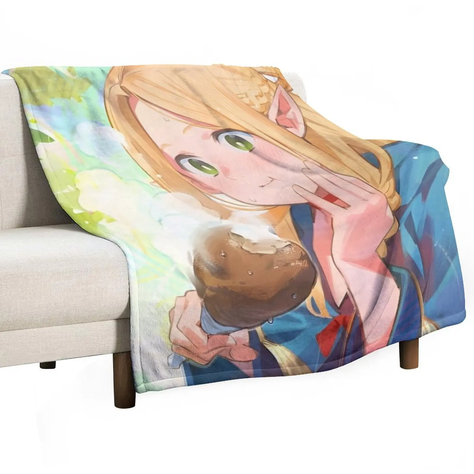 Delicious in Dungeon - Marcille Donato Throw Blanket Luxury decorative Luxury Brand Furrys Blankets