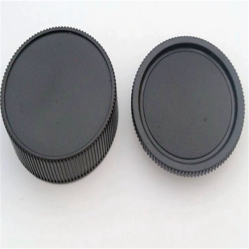 2 PCS Rear Lens Cover+Camera Body Cap Anti-dust Protection ABS Plastic Black for Leica M Mount  M1 M2 M3 M5 M10 M50 M240 M240p