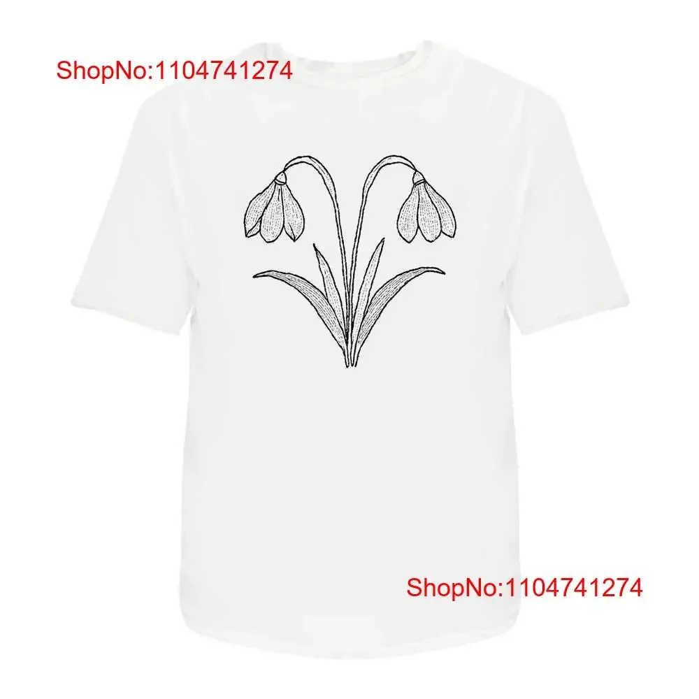 

Хлопковая футболка «Снежные цветы» TA 051800 Винтажная стираная дышащая удобная повседневная мягкая стильная растяжка с рисунком