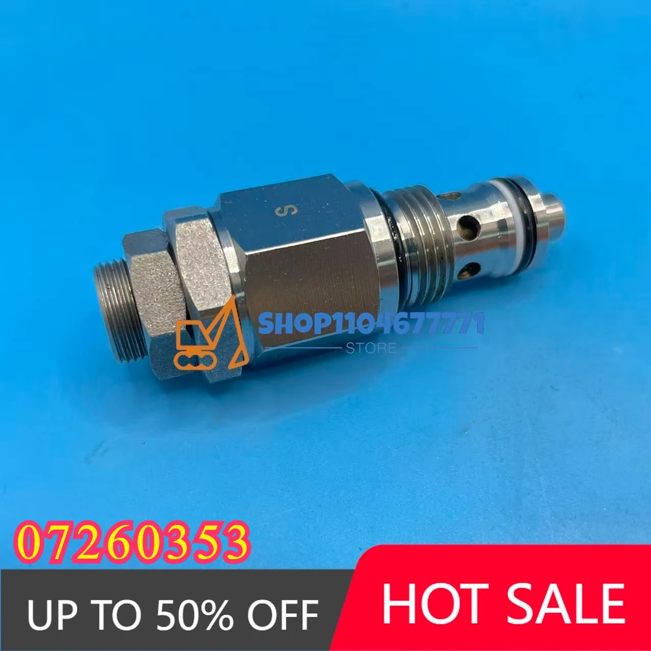 

Main Relief Valve 07260353 for Doosan SY55 SY60 SY65 SY75 Excavator Accessories Hydraulic Puparts Safety Valve
