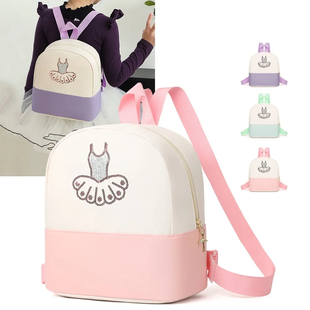 

Cute Children's Dance Bag Waterproof Breathable Ballet Bag Backpack Wear-resistant Princess Style Girls Ballet Sports Bag School
