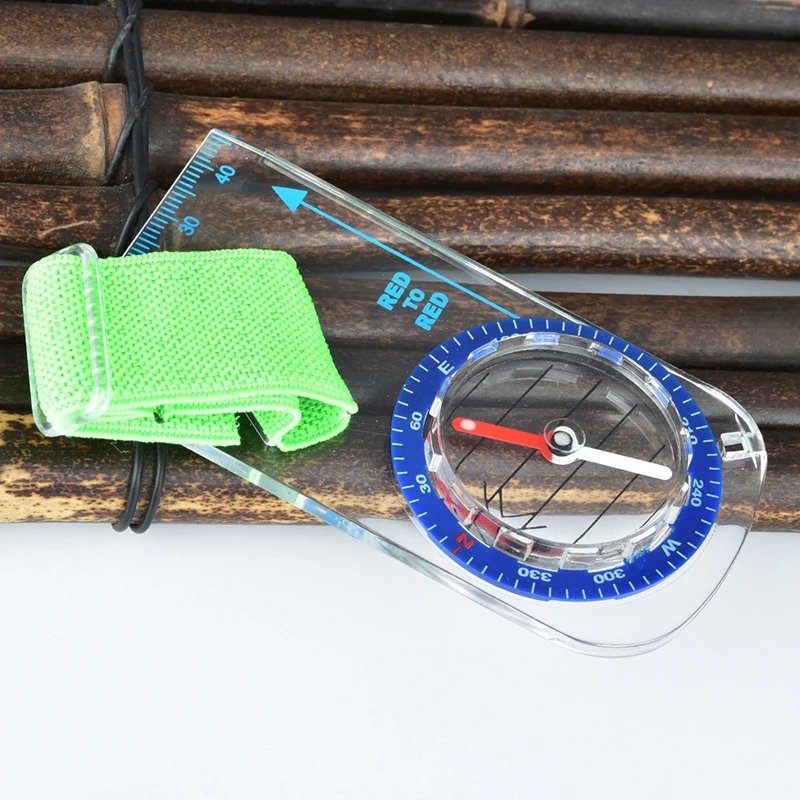 1pc Outdoor Professional Thumb Compass Competition Orienteering Compass Portable Compass Map Scale Compass
