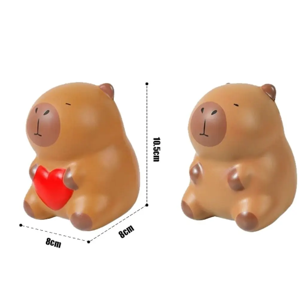 PU Capybara juguetes para apretar Mochi rebote lento decoraciones para el hogar juguete de descompresión alivio del estrés Fidget juguete niños juguete niña regalo adulto