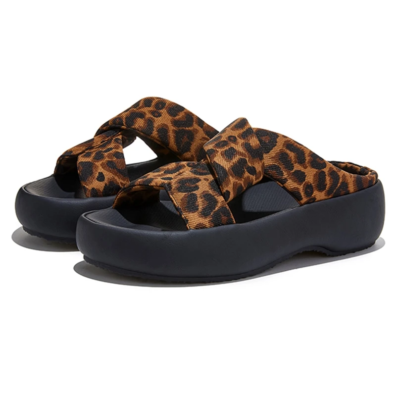 AIYUQI 2026 New Women's Slippers Shoe Leopard Print Comfortable Women Slippers Summer Casual Beach femaleShoes