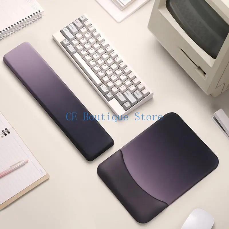 652F لوحة فأر مضغوطة مع دعم المعصم الناعم للمنزل أو المكتب للاعبين