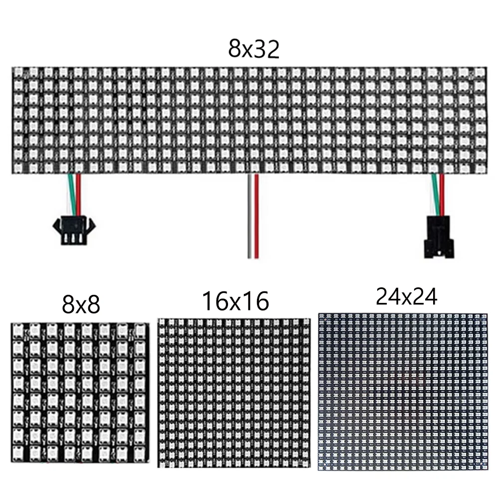SP802E Controller 8x8 16x16 8x32 24x24 WS2812 Pixel Screen For Confession And Party Is Used For Drawing And Writing