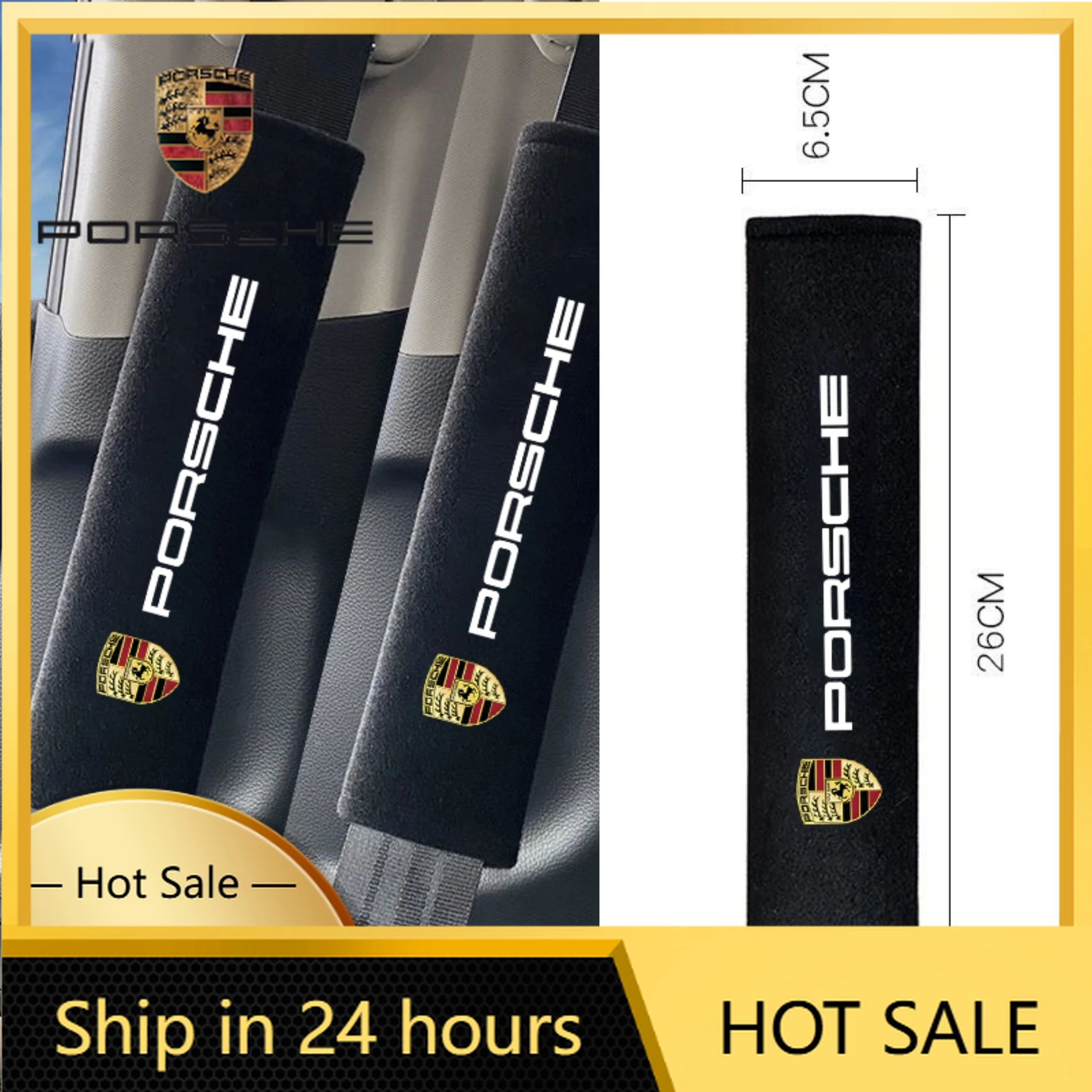 

Наклейка на автомобиль для Porsche, 2 шт., защитный чехол для ремня безопасности в салоне автомобиля, для Porsche Cayenne Panamera Macan Boxster 911 Carrera-GT 92
