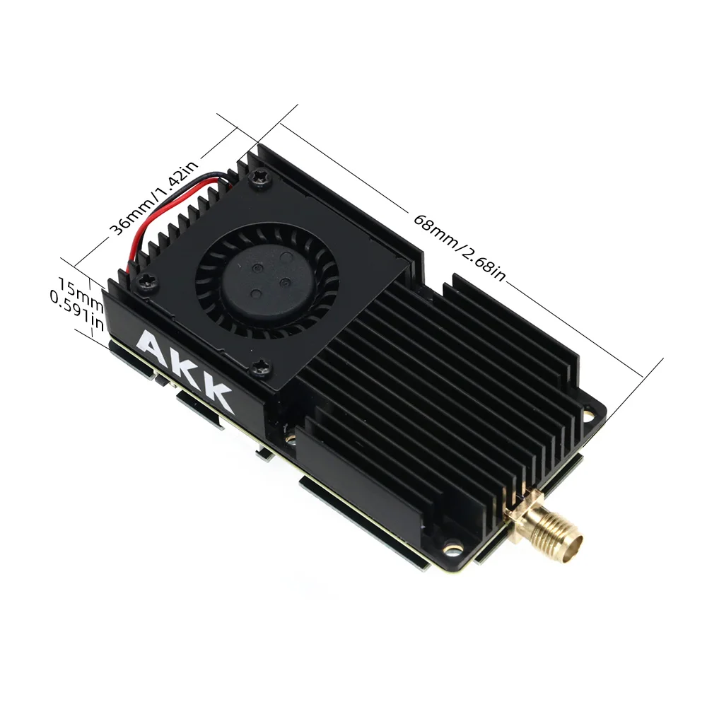 AKK Alpha 16 VTX 4.9G 5.8G 25mW/1W/3W/5W/8W/16W 96CH Video Transmitter Supportable Smart Audio