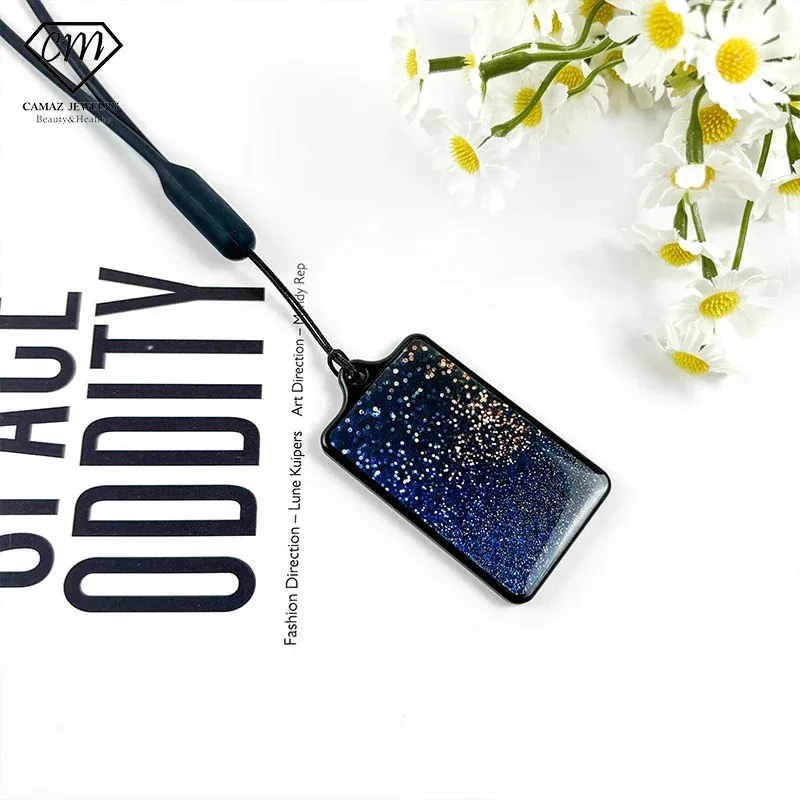 

1pcs V10 New Arrival Iones Tarjeta cuantica V9.0 Card With ionized Rope Necklace Chain Nume Card