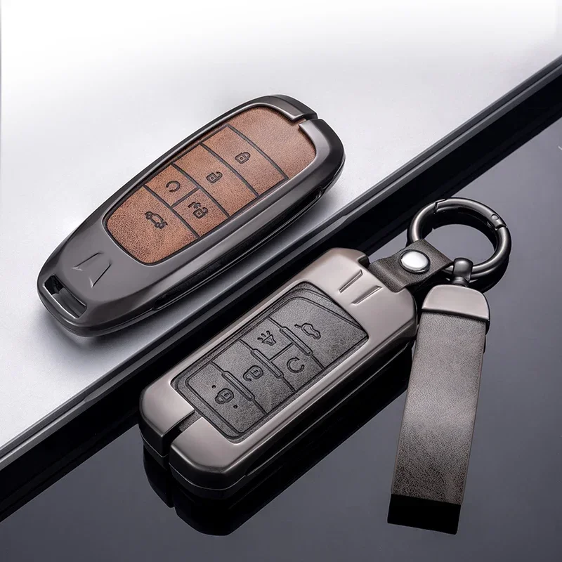 

Car Key Cover Smart Remote Case Protection Auto Interior Accessories For GAC Motor GN8 2022 2023 Trumpchi 2021 Empow J15 J16 GS8