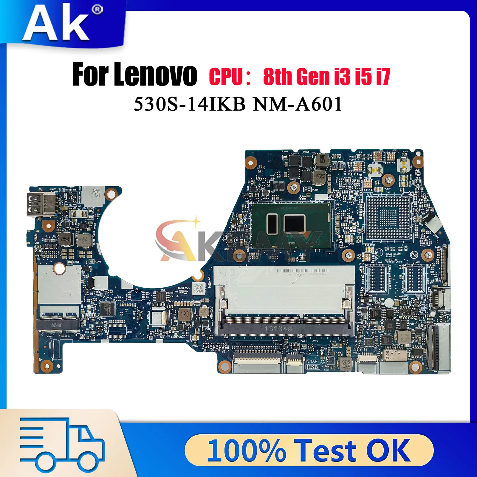 

NM-A601 для Lenovo Yoga 700-14ISK с i5 i7 6-го поколения UMA DDR3L, материнская плата для ноутбука, 100% протестировано, ОК