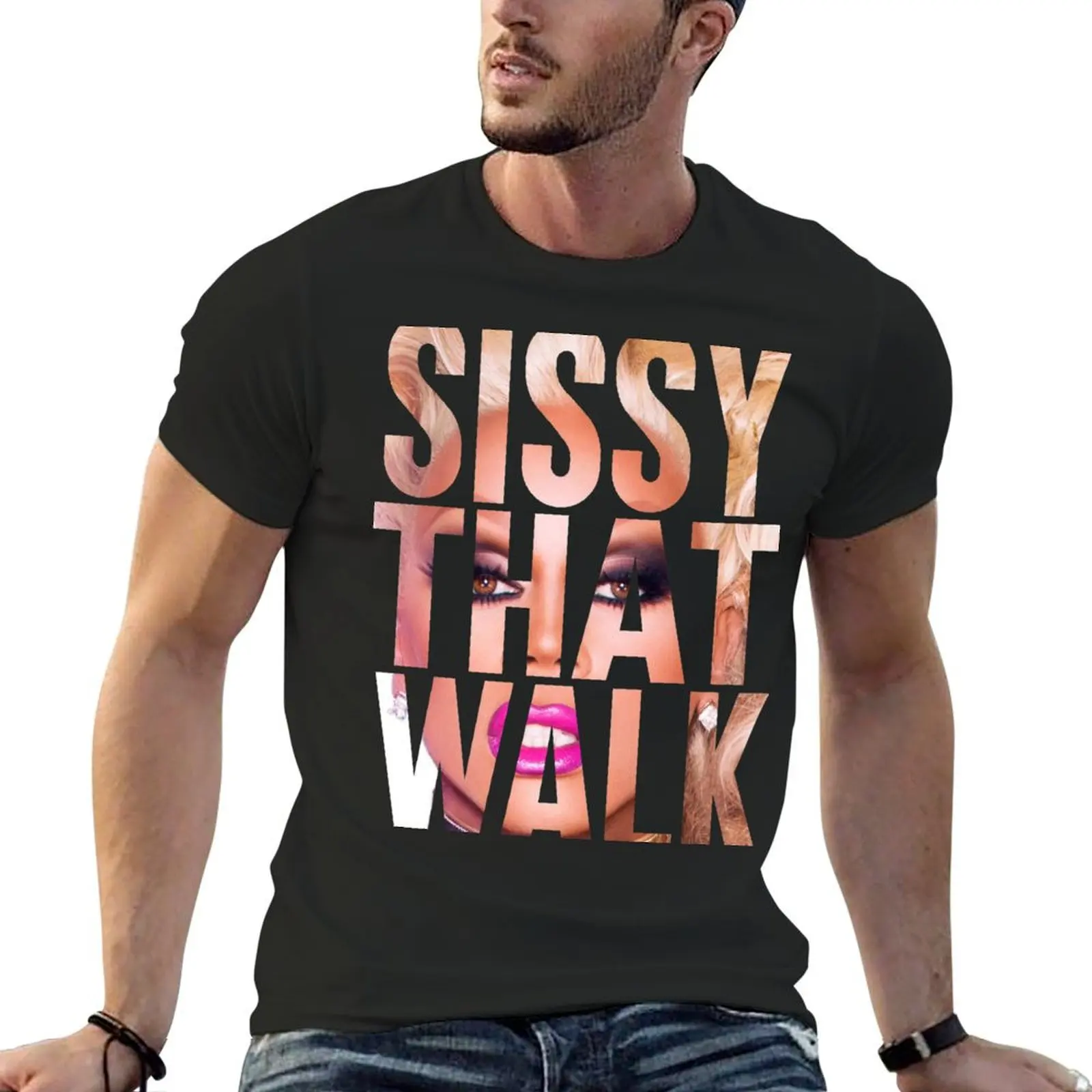 SISSY THAT WALK T-Shirt anime Aesthetic clothing boys whites black t shirts for men