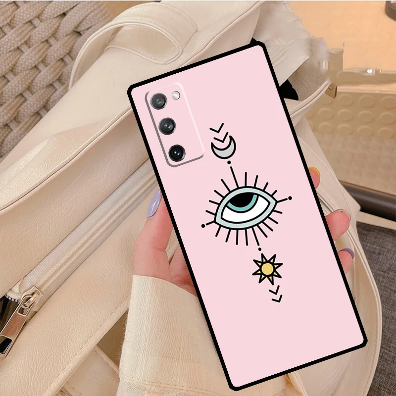 Nazar Boncuğu Evil eye Silicone Case For Samsung Galaxy S22 S21 Ultra Note 20 S8 S9 S10 Note 10 Plus S20 FE Cover