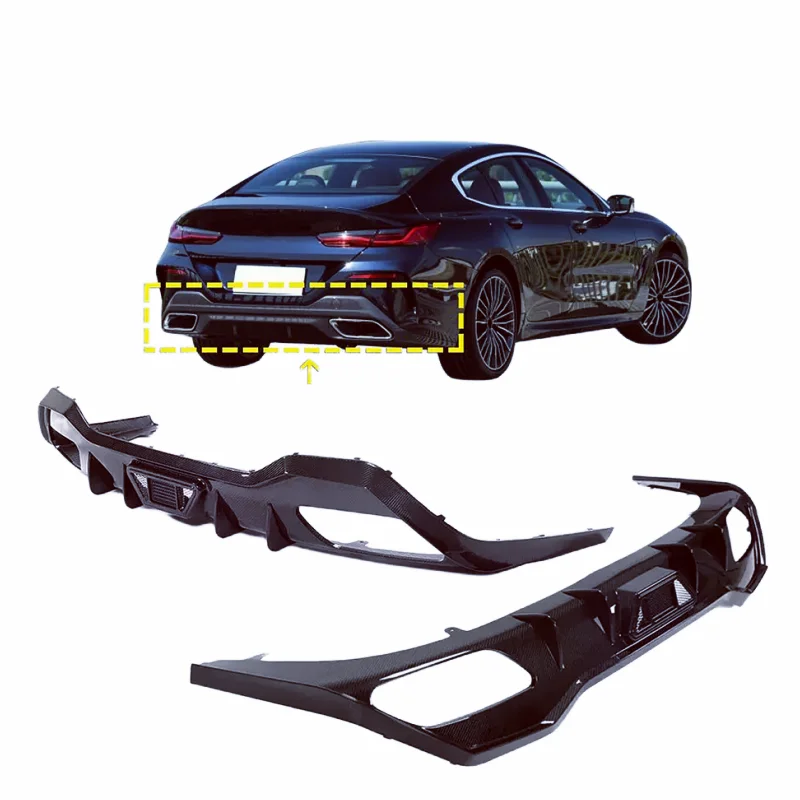 

High quality carbon fiber rear bumper edge body kit for 8 series G16 840i 2019-2021 AC style four door sedan