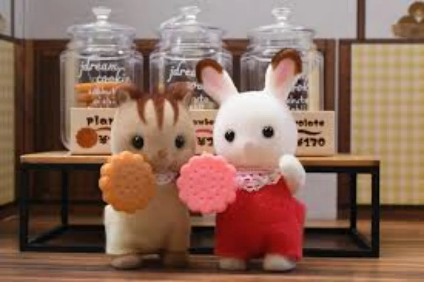 J.Dream capsule toys cute kawaii cookie shop mascot caramel butter chocolate taste biscuit jar dollhouse miniatures