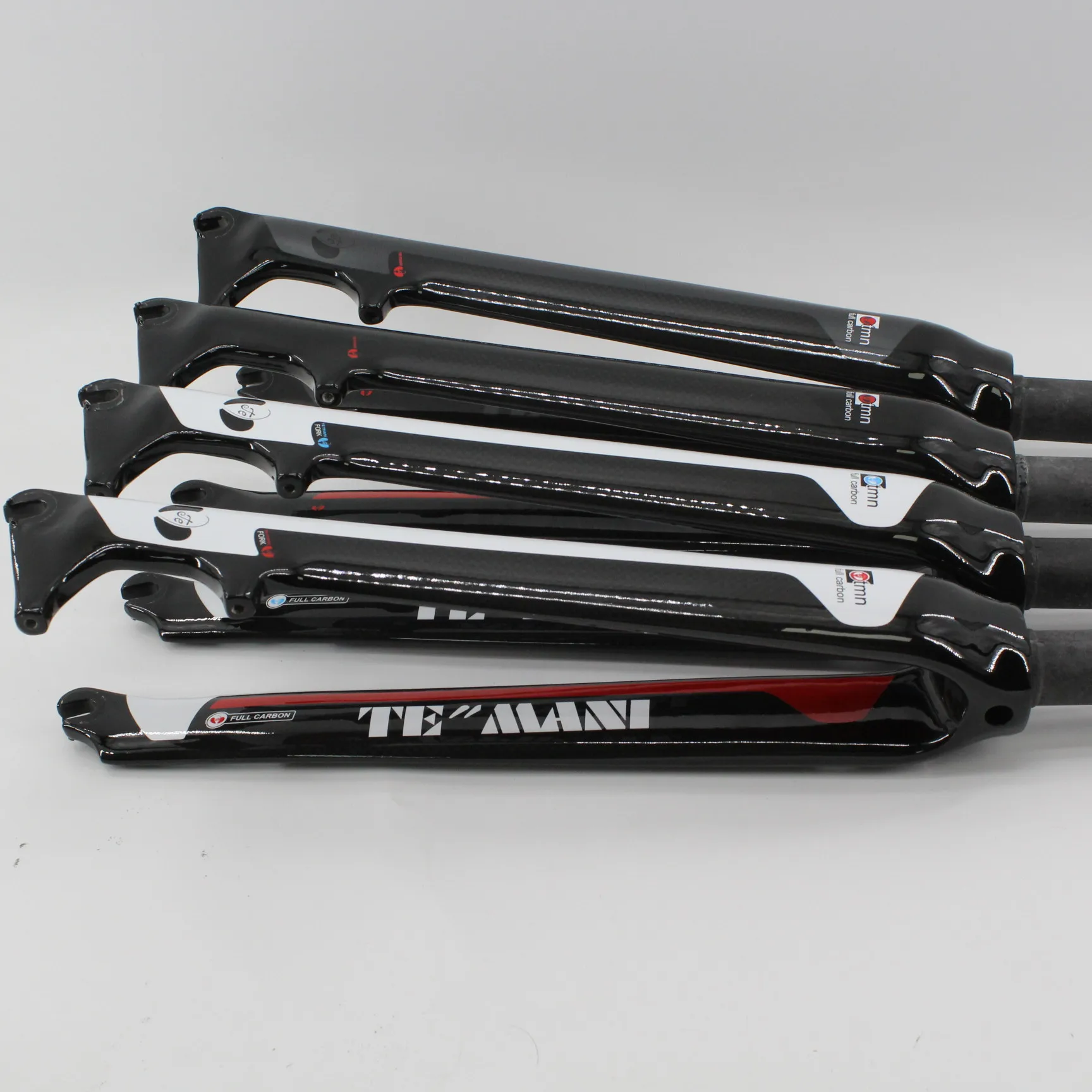 Neueste temani 700c Rennrad 3k Voll carbon Scheiben brems gabel Carbon Fahrrad Vorderrad gabel Hart carbon Teile 4 Farben – Detail 4