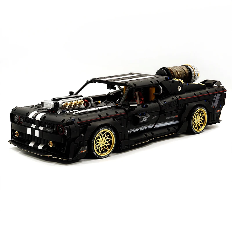MOC Electroplating Challenger 1:8 HyperCar 10637 Model Assembling Building Blocks Bricks Model DIY Toys Christmas Gift Kids