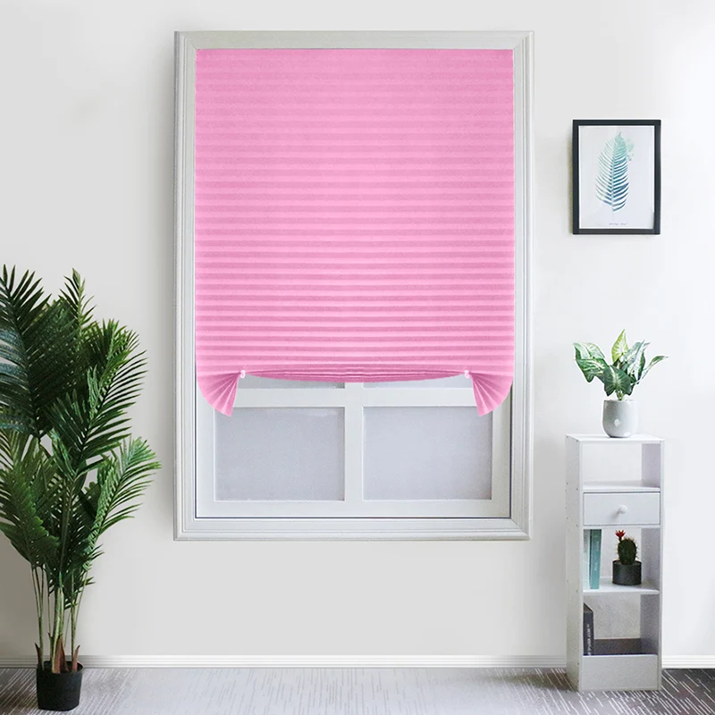 Non woven fabric blackout pleated curtain home decoration living room Household items kitchen bathroom balcony Venetian blinds