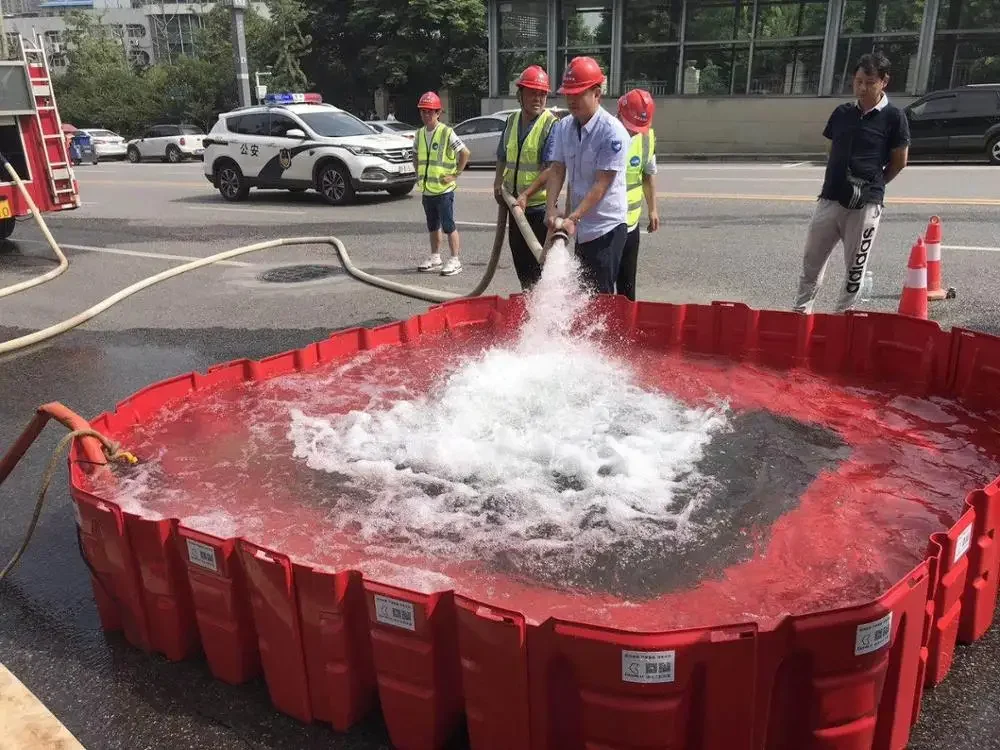 high quality road safety traffic flood barriers used in highway and tunnel