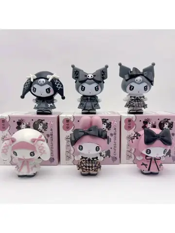 Sanrio Blind Box Kuromi My Melody Cartoon Character Figures Dolls Surprise Bag Cute Model Fans Collection Toy
