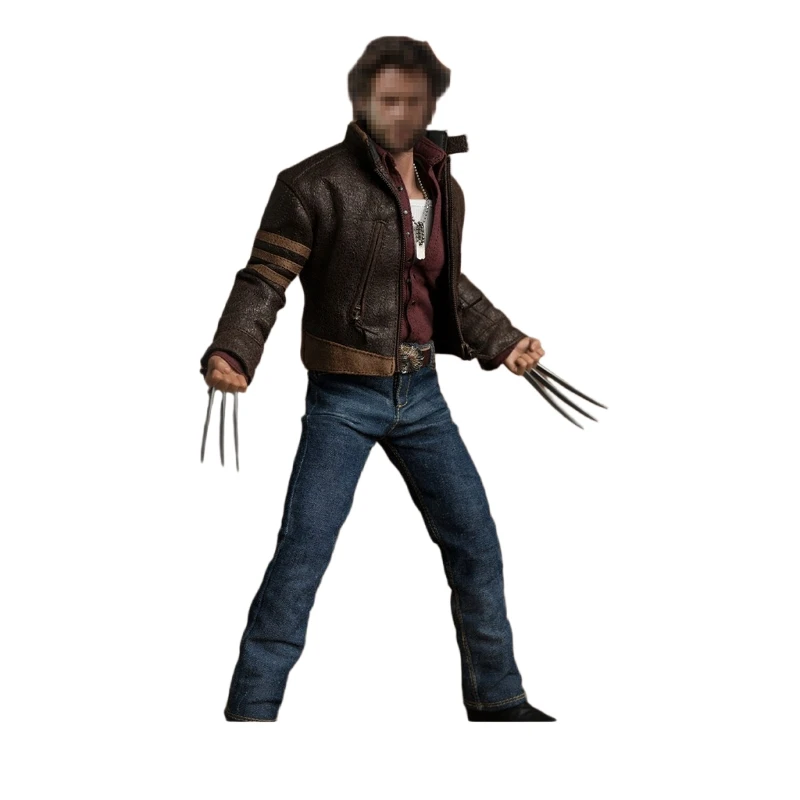 Worldbox 1/6 wjltoys wolverine cabeça escultura conjunto 1.0 adapta à resistência muscular corpo masculino at012 modelo em miniatura menino brinquedos