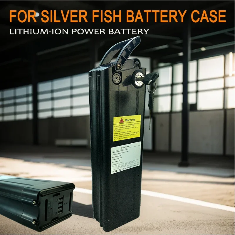 48V 30AH Lithium ion  Battery 18650 Pack for Silver Fish Style  with Aluminum Case Anti-theft Lock