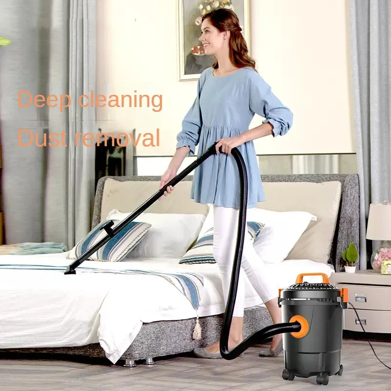 Household Large Suction Small Powerful Vacuum Cleaner High-power Dry and Wet Handheld Industrial Water Suction Machine