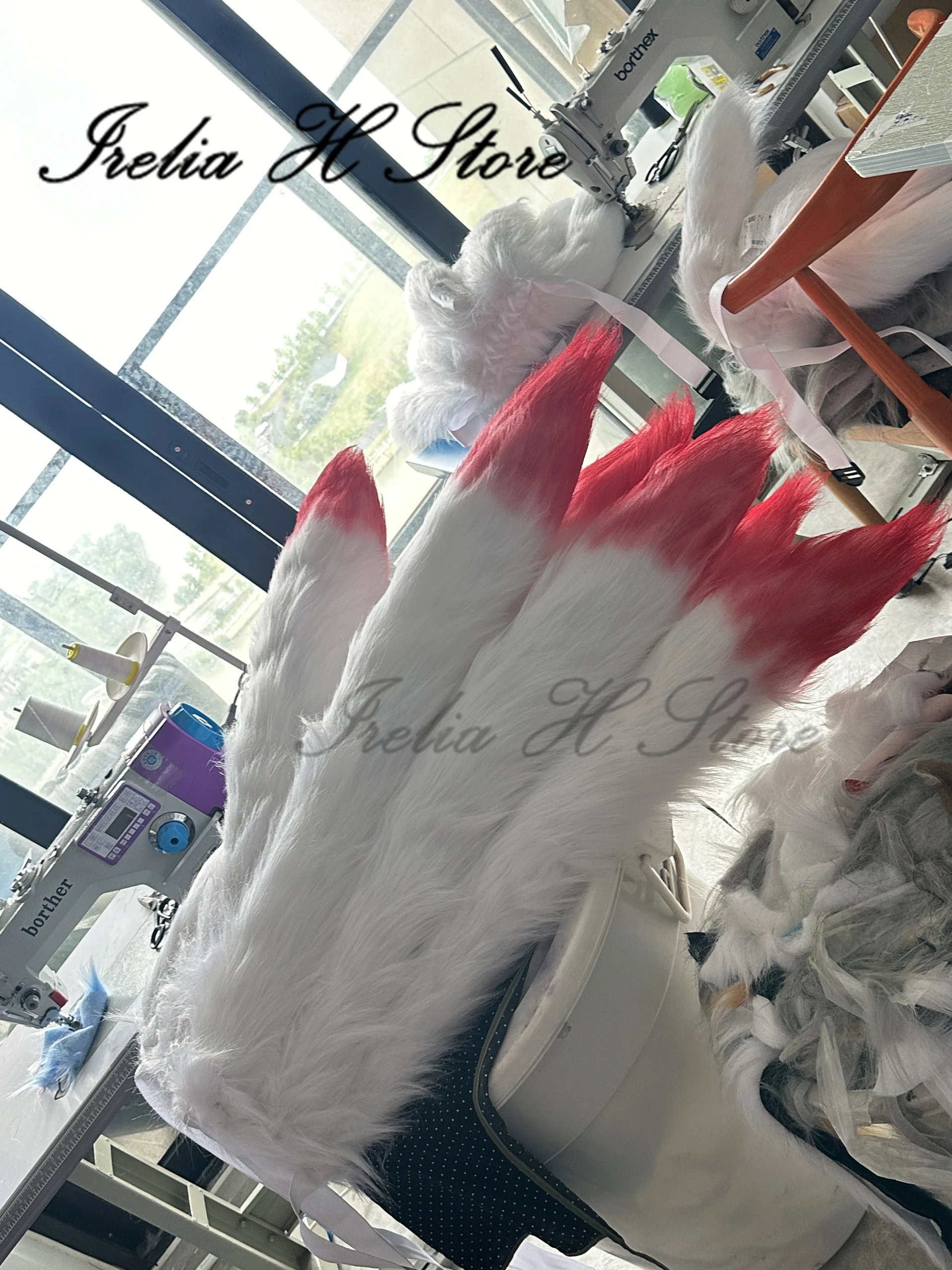 

Irelia H Store LOL Immortalized Ahri Cosplay props New skin nine tails two colors versions