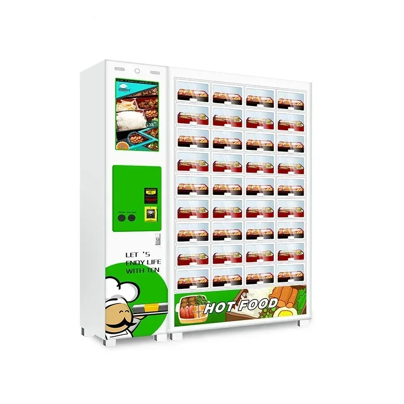 Distributore automatico Smart Locker di qualità superiore Snack Food caldo Lunch Box Macchine per il venditore usate in vendita