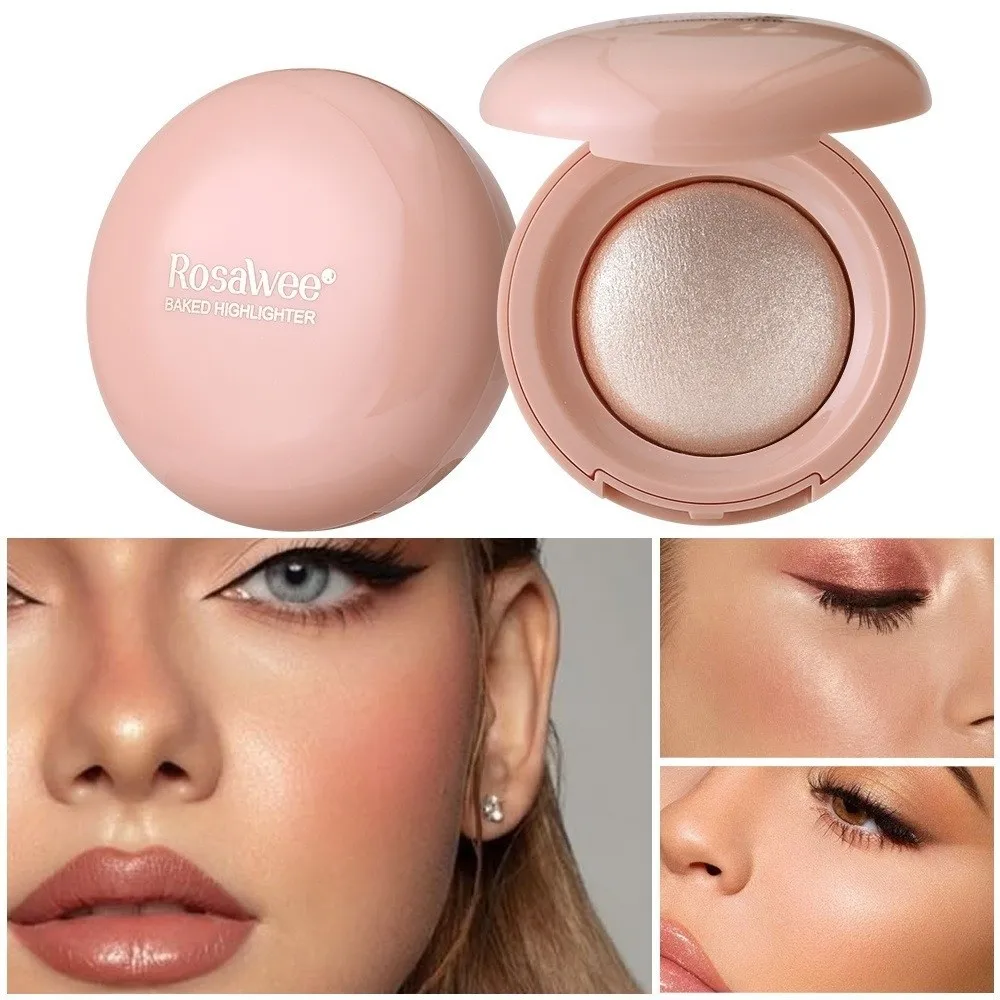Long-lasting Highlighter Fine Shimmer Natural Glossy Makeup Highlighter Mashed Potato Texture Buildable Contour Highlighter