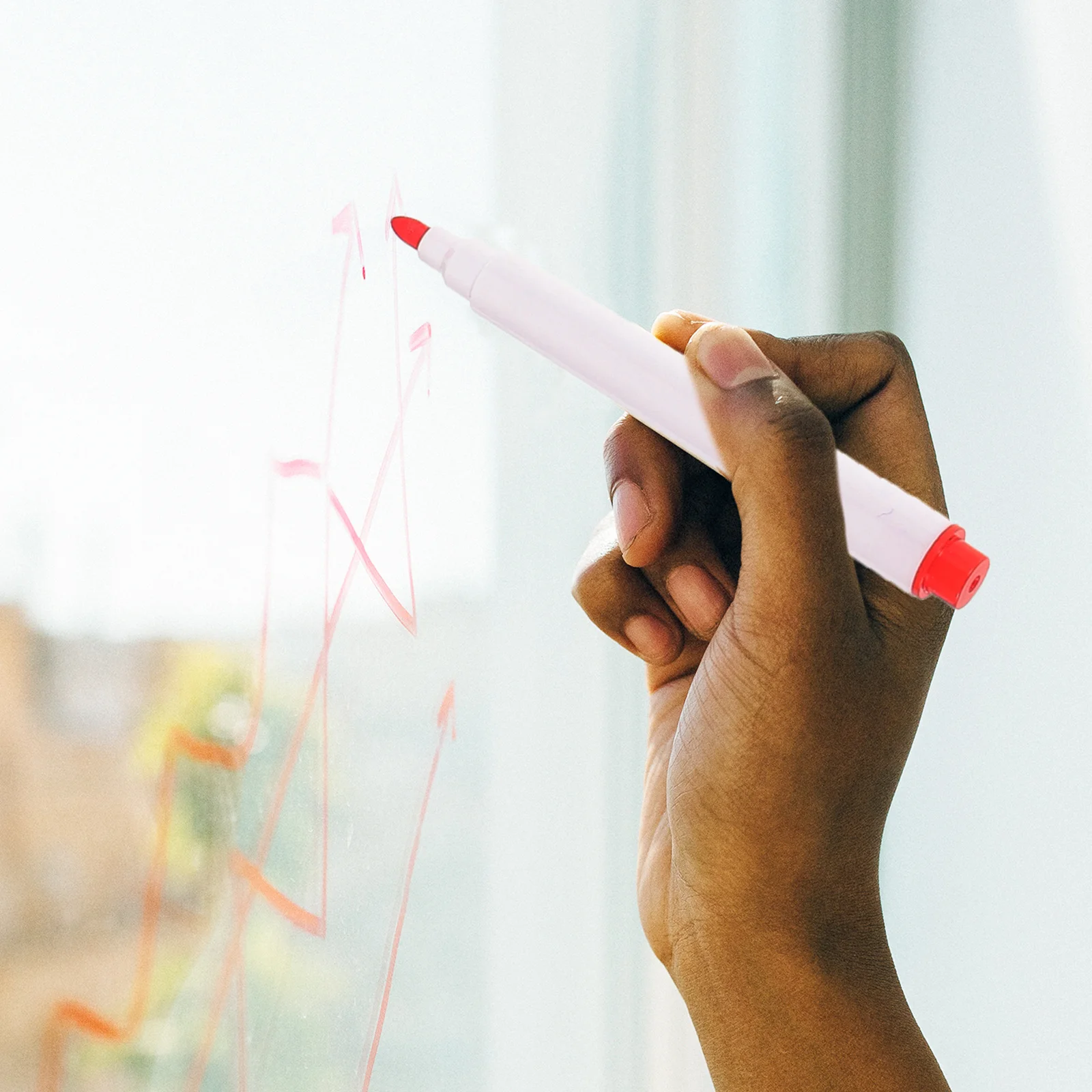 

12 шт., маркер для доски, легко стираемый гладкий маркер для письма для офиса, школы, класса, учителя, студента, граффити