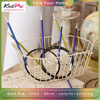 1Piece KnitPro Zing 80cm Circular Knitting Needles Sweater Yarn Knitting Products Tools Wool For Knitting Metal Spokes