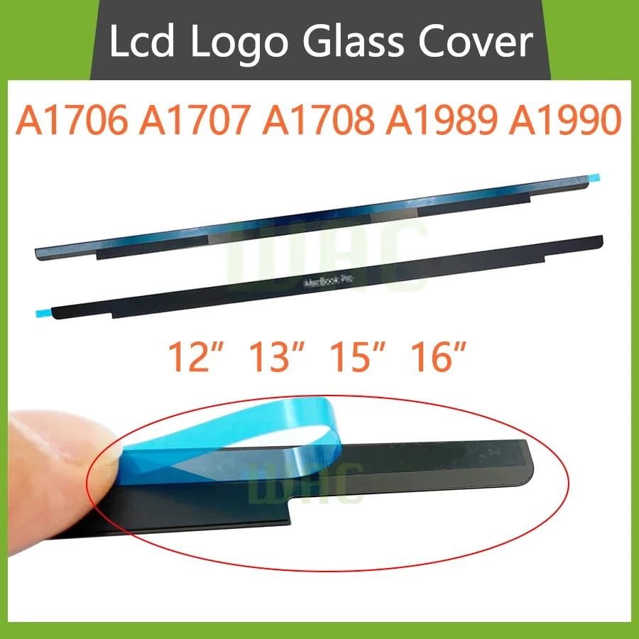 LCD Screen Glass Trim Logo Bezel Front Display Cover For MacBook Pro Air A1706 A1708 A2159 A2251A2289 A2338 A1707 A1990  A1534