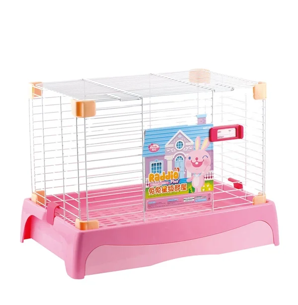 Non-toxic portable industrial rabbit cage, rabbit cage indoor deep tray can be suitable for industrial use