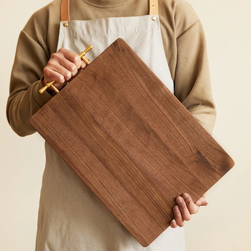 

Chopping board Solid wood wood black walnut home gifts high-end hotel hotel Western restaurant home common Camping cutting board