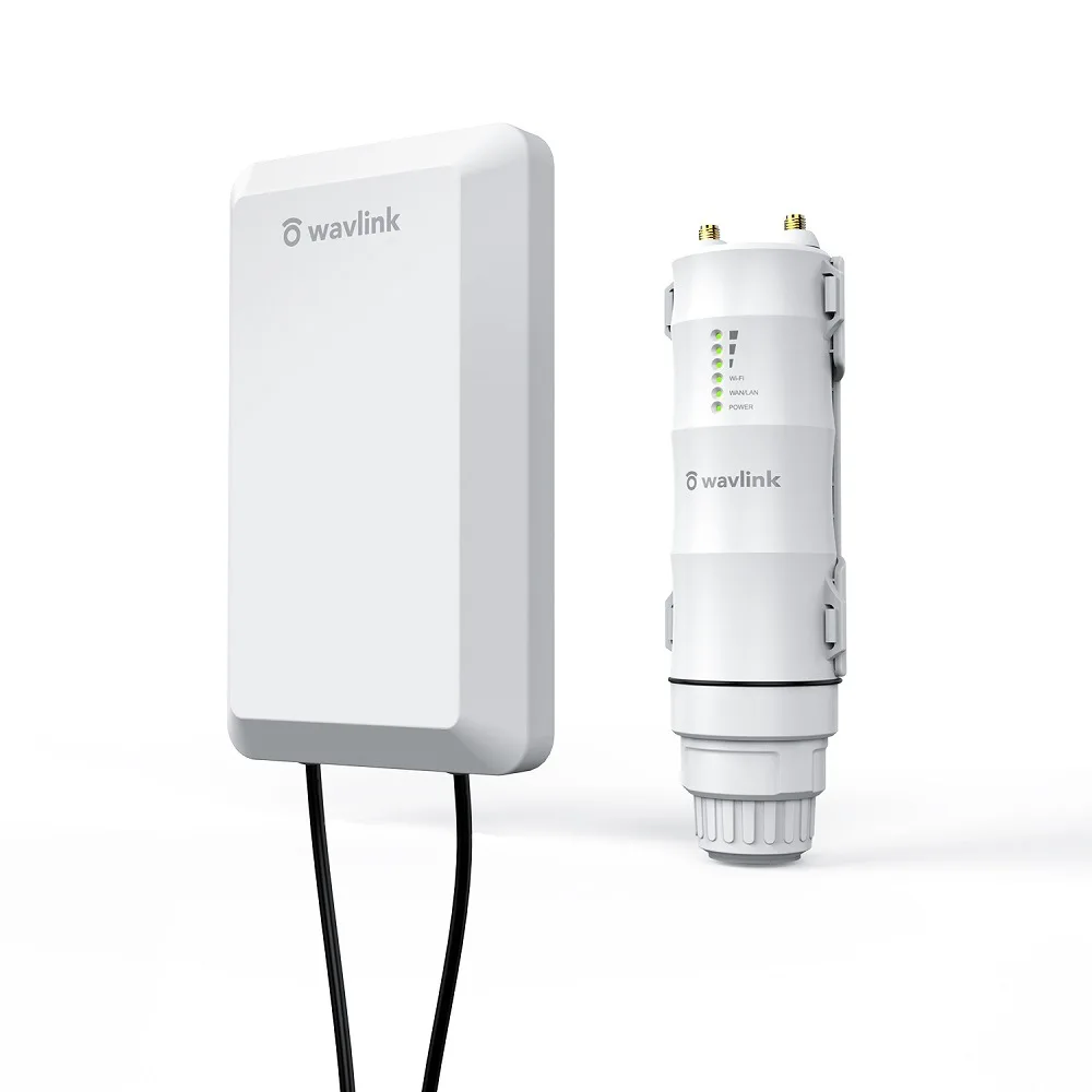 WAVLINK WN570HP2 Outdoor Long Range Wireless 300Mbps Waterproof AP 2.4G 5G Dual Band Route Repeater W/ POE WiFi Singal Booster