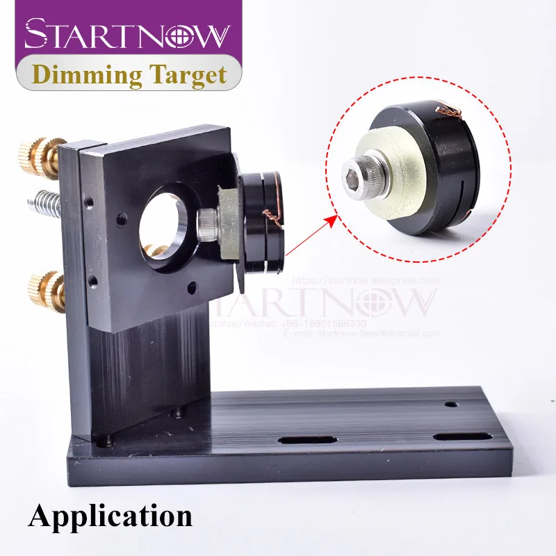 Startnow Laser Path Calibrating Device Light Regulator Alignment Kit Dimming Target 1st Mirror Holder part for CO2 Laser Machine