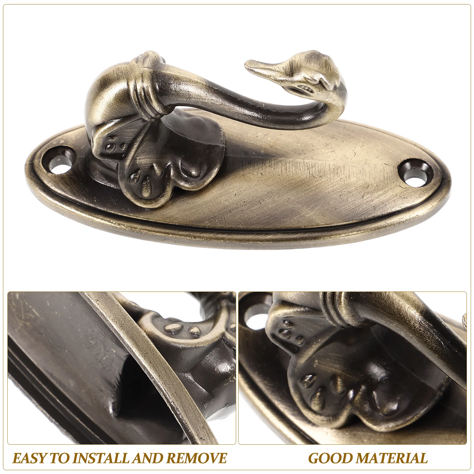 

Bronze Curtain Tiebacks Set 85 X 4Cm Solid Zinc Alloy Drapery Holdbacks with Timeless Elegance for Living Room Bedroom Decor