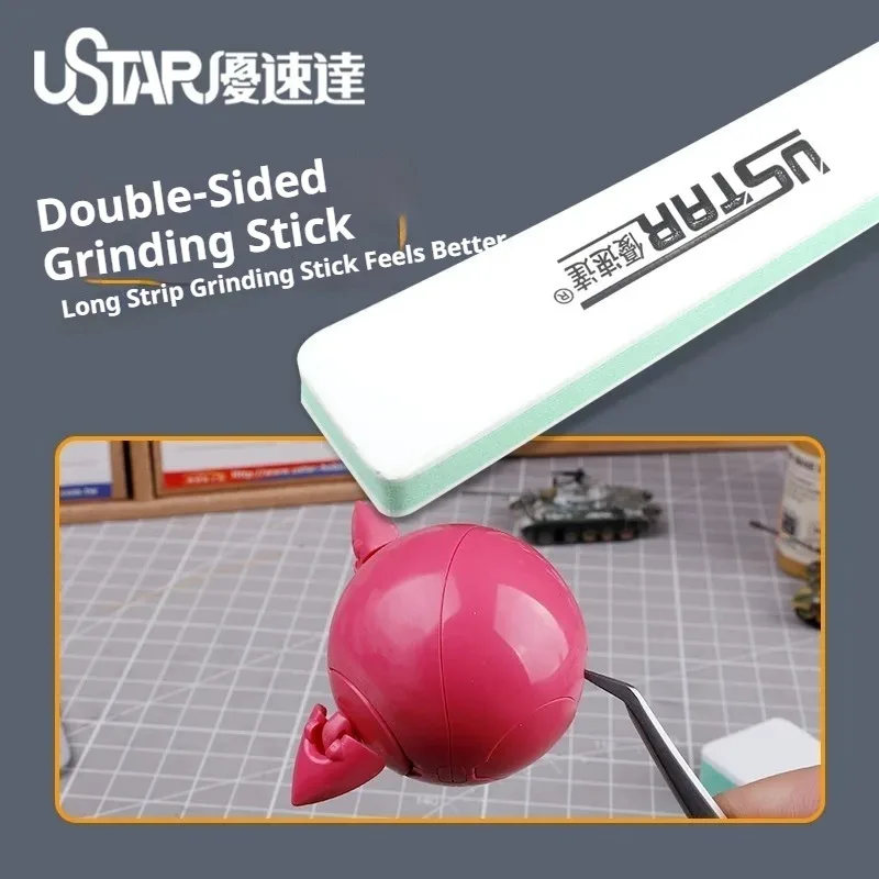 USTAR UA-90691 Model Cutting Polishing Kit Metal File for Gundam Mecha Military Model Precise Trimming Surface Grinding Tools