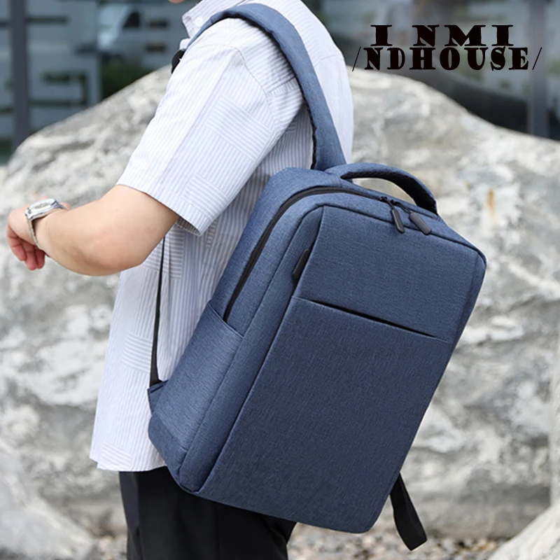 Simple and stylish backpack, large capacity multifunctional backpack for commuting, business travel, student computer bag-ll