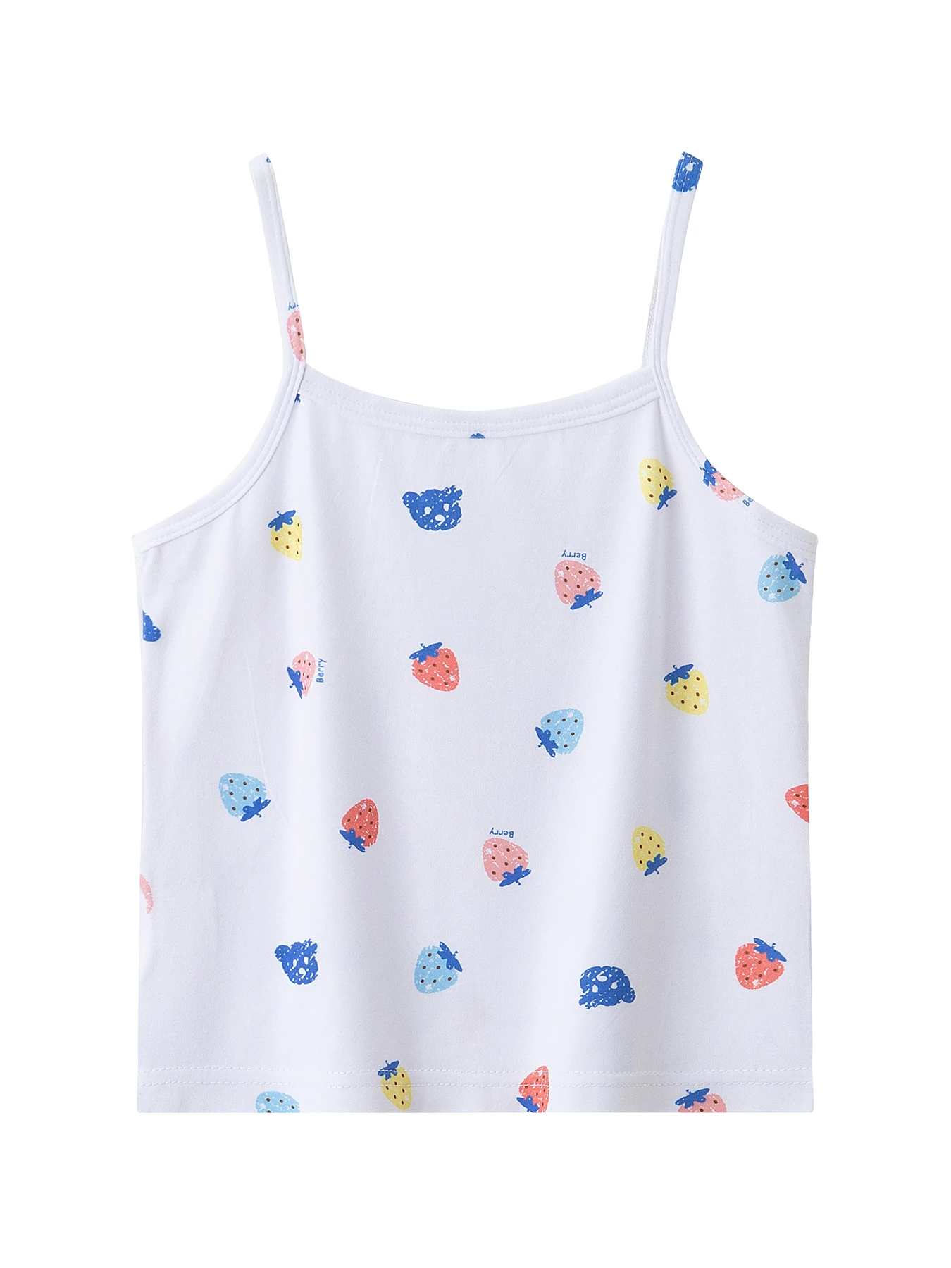 4-teiliges Set süßer und niedlicher bedruckter Camisole-Westen für Mädchen für alle Jahreszeiten, bequeme Unterweste, ärmelloses Oberteil für Kinder. – Detail 5