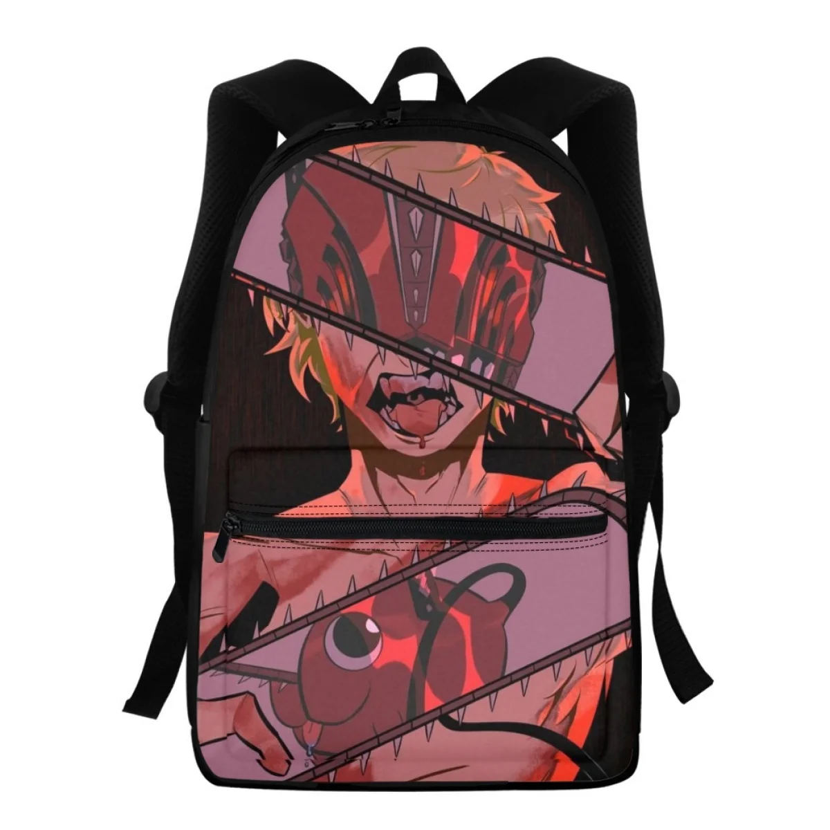 

FORUDESIGNS Chainsaw Man Cartoon Design Backpack School Lightweight Zipper Student Bagpack Travel Casual Rucksack For Women 2023