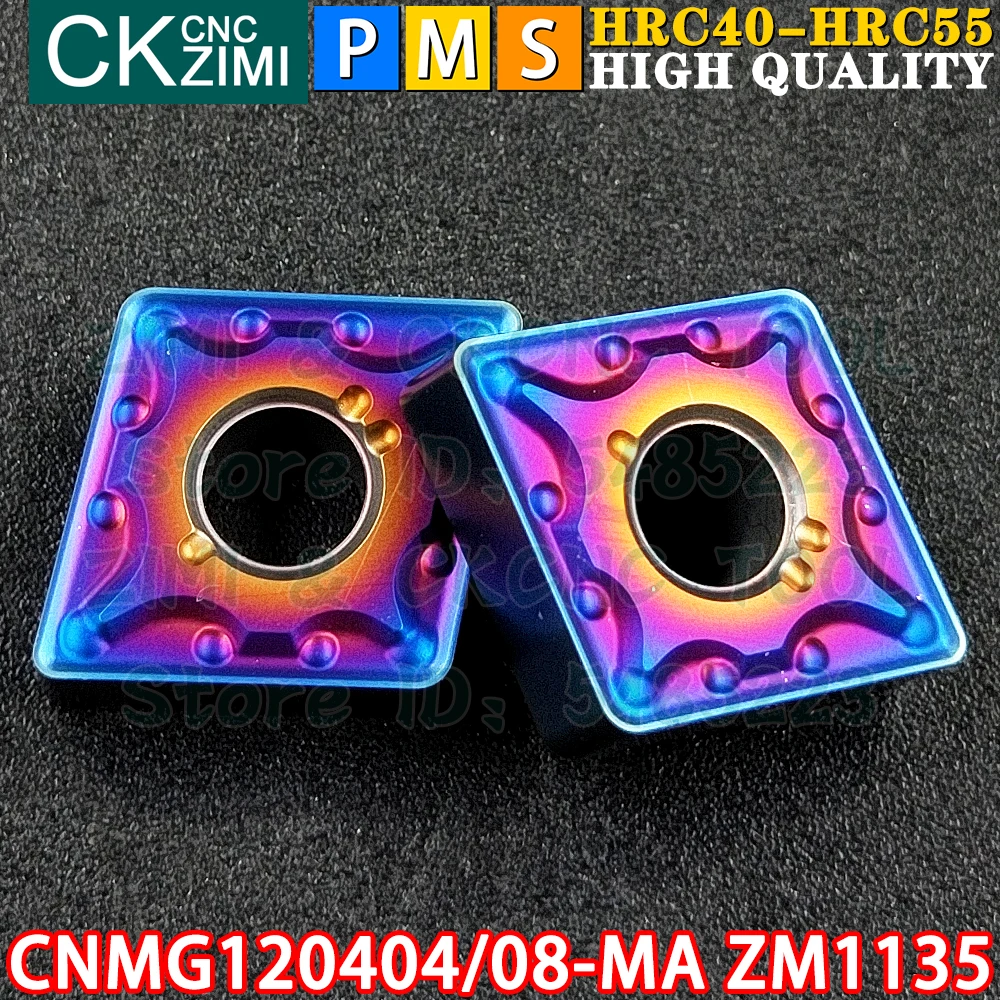 CNMG120404-MA ZM1135 CNMG120408-MA ZM1135 Inserti in metallo duro Inserti per tornitura interni esterni Utensili Utensili da taglio per tornio in metallo CNC CNMG431 CNMG432 CNMG1204 CNMG 1204 Strumenti di falegnameria