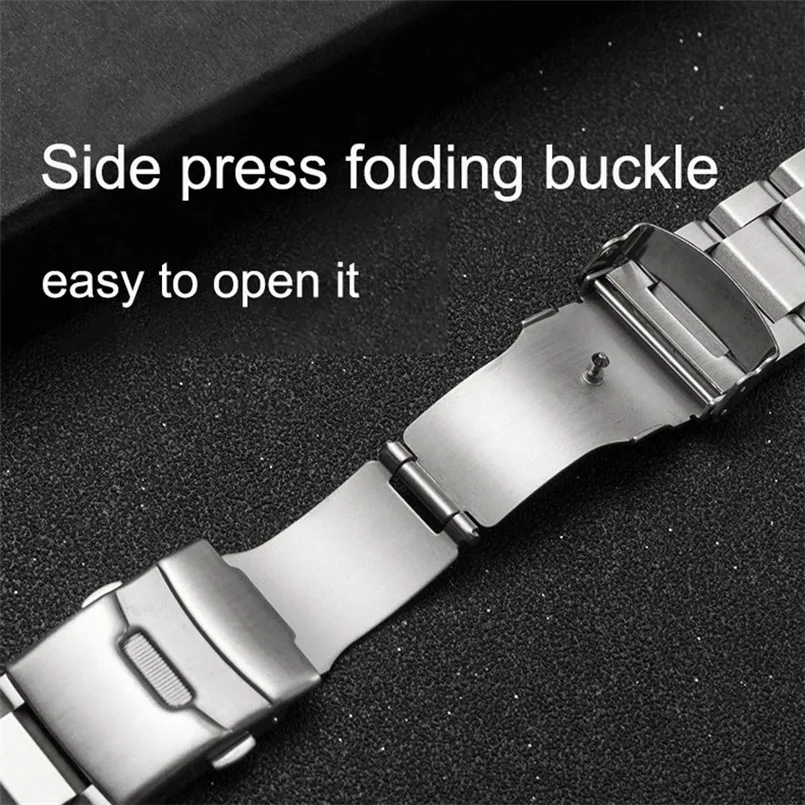 Correa de reloj de liberación rápida de 18mm, 19mm, 20mm, 21mm, 22mm, 23mm, 24mm y 25mm, pulsera de acero inoxidable, correa de muñeca de Metal, correa Universal