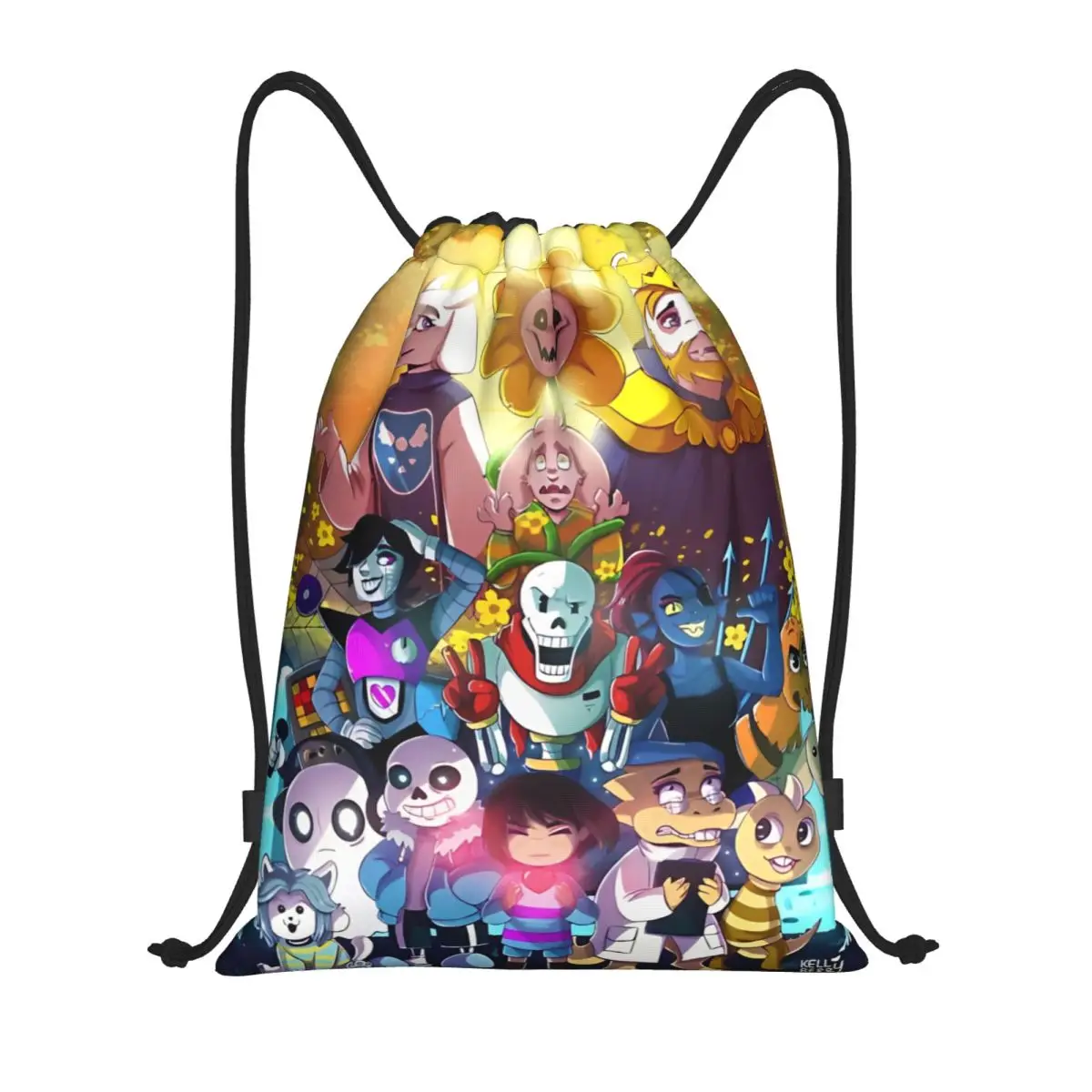 

Undertale Drawstring Backpack Sports Gym Bag String Sackpack for Yoga