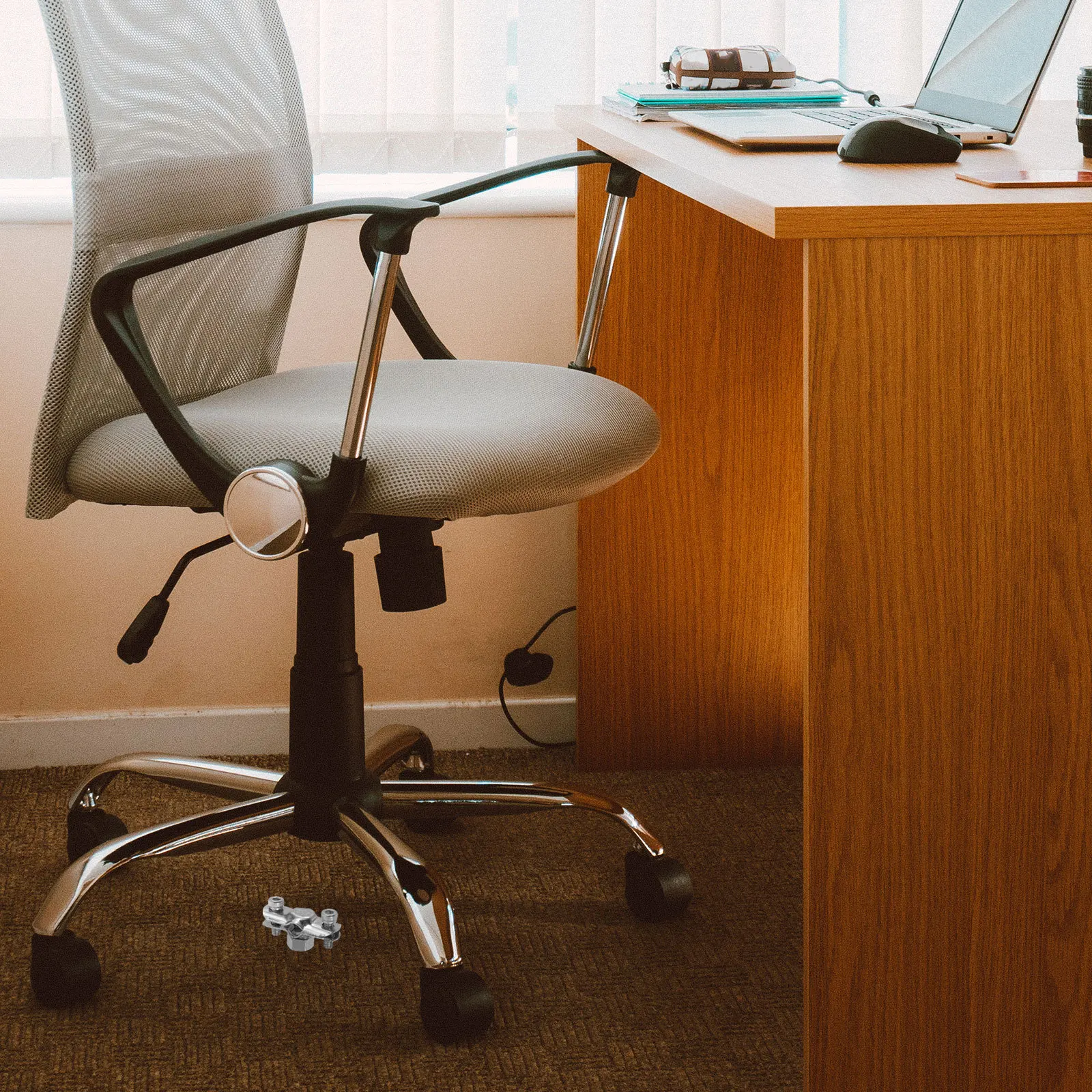 

2Pcs Office Chair Protector Kit M8 Tube Clamp Cushion Support Stop Sinking Office Chair Repair Saver Replacement Tool