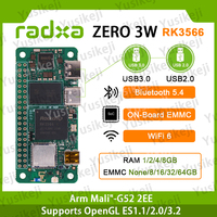 Radxa ZERO 3W RK3566 4-core SBC CPU, GPU, NPU, HDMI with 1080P output and WiFi 6 and BT 5.4, single board computer